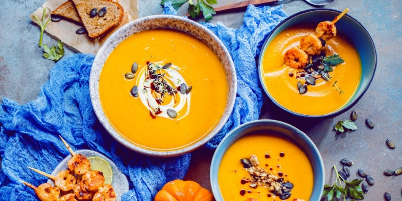 10 тыквенных супов с ярким цветом, вкусом и ароматом