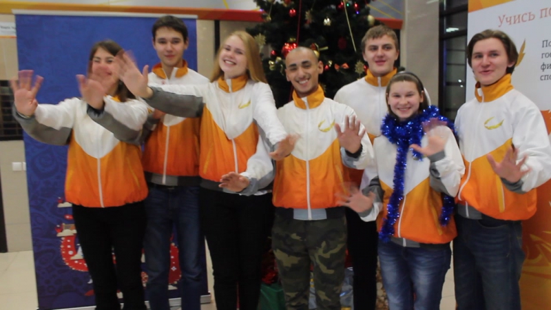 Волонтеры Казани поздравляют с Новым годом
