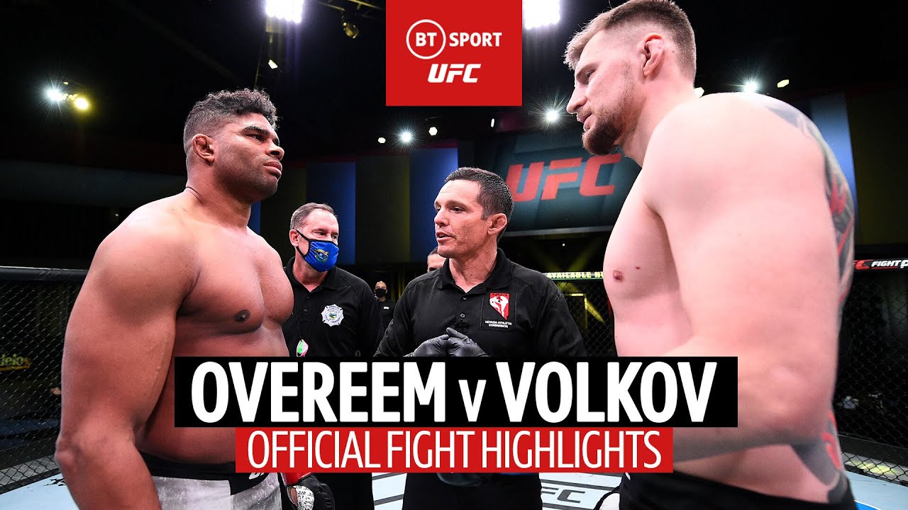 Alexander Volkov stops Alistair Overeem with big signature finish at UFC Fight Night Las Vegas