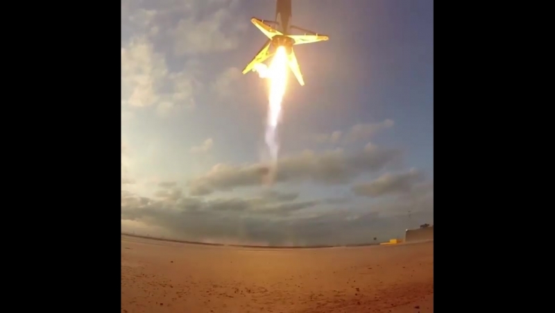 Посадка Falcon 9. Миссия SES-10.