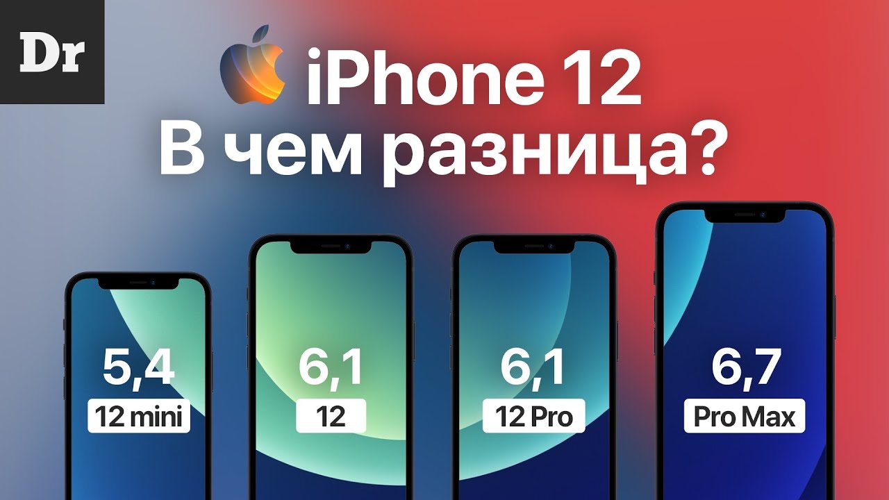 iPhone 12, mini, Pro, Max: в чём отличия?