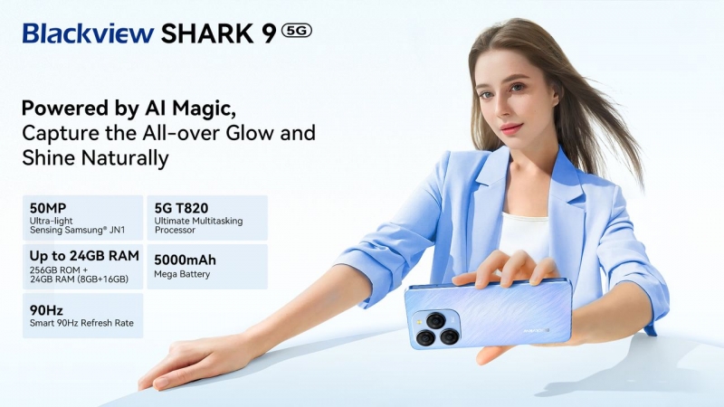 Blackview выпустил новый молодежный смартфон SHARK 9G