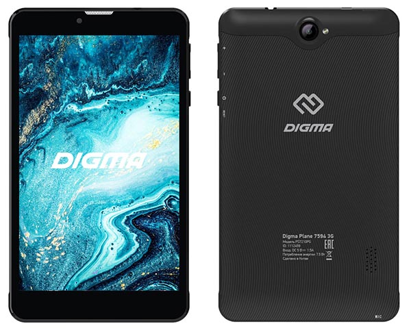 Компактный планшет Digma Plane 7594 3G способен выполнять функции мобильного телефона