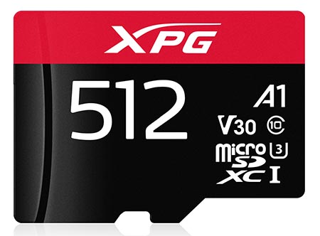 ADATA выпустила серию карт памяти microSDXC под брендом XPG