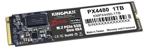 SSD-накопители Kingmax Zeus PX4480 оборудованы интерфейсом PCI Express 4.0