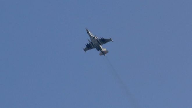 В Сирии сбит СУ-25 российских ВКС