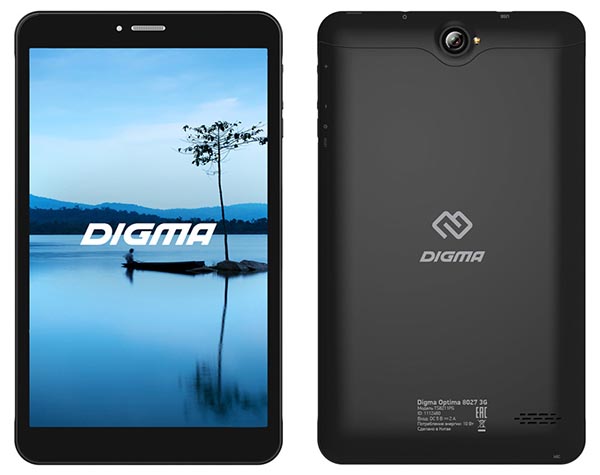 Компактный планшет Digma Optima 8027 3G может работать как мобильный телефон