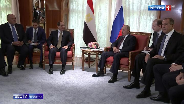 Путин покатал ас-Сиси на "Кортеже": Москва и Каир переходят к совместным проектам
