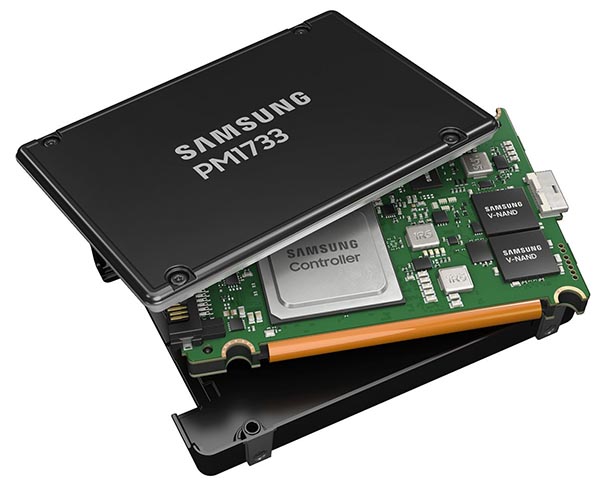 SSD-накопители Samsung PM1733 совместимы с серверными платформами для процессоров AMD EPYC Rome