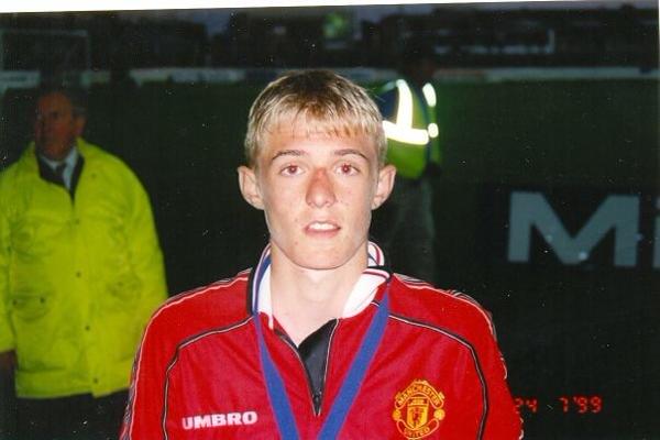 Даррен Флетчер - воспитанник школы "Манчестер Юнайтед". 1999 год.