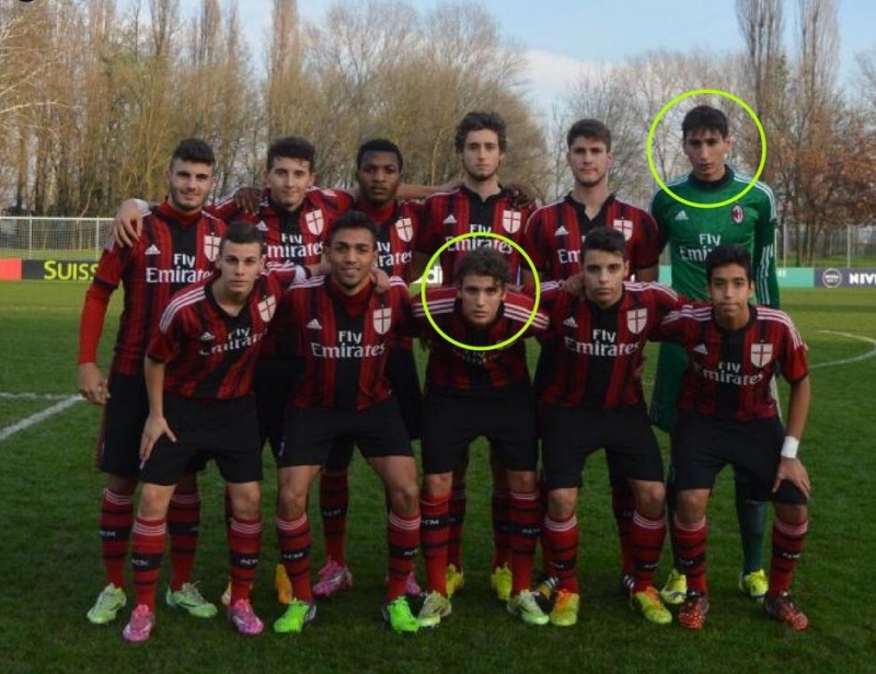 Доннарумма и Локателли играли в одной юношеской команде "Милана"