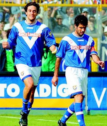 Лука Тони и Хосеп Гвардиола в составе Брешиа 2003 год