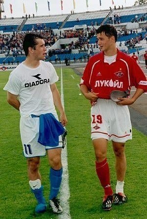 Александр Кержаков и Дмитрий Сычёв. 2002 год.