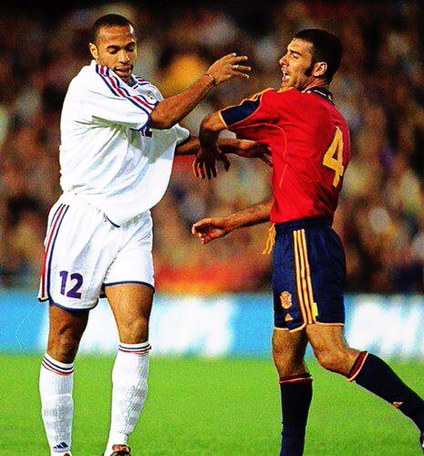 Анри против Гвардиолы на Евро-2000