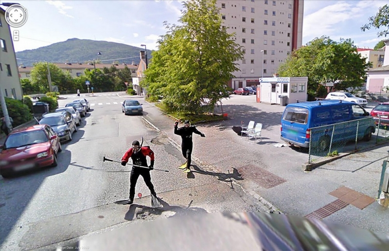 Необычные снимки, сделанные камерами Google Street View
