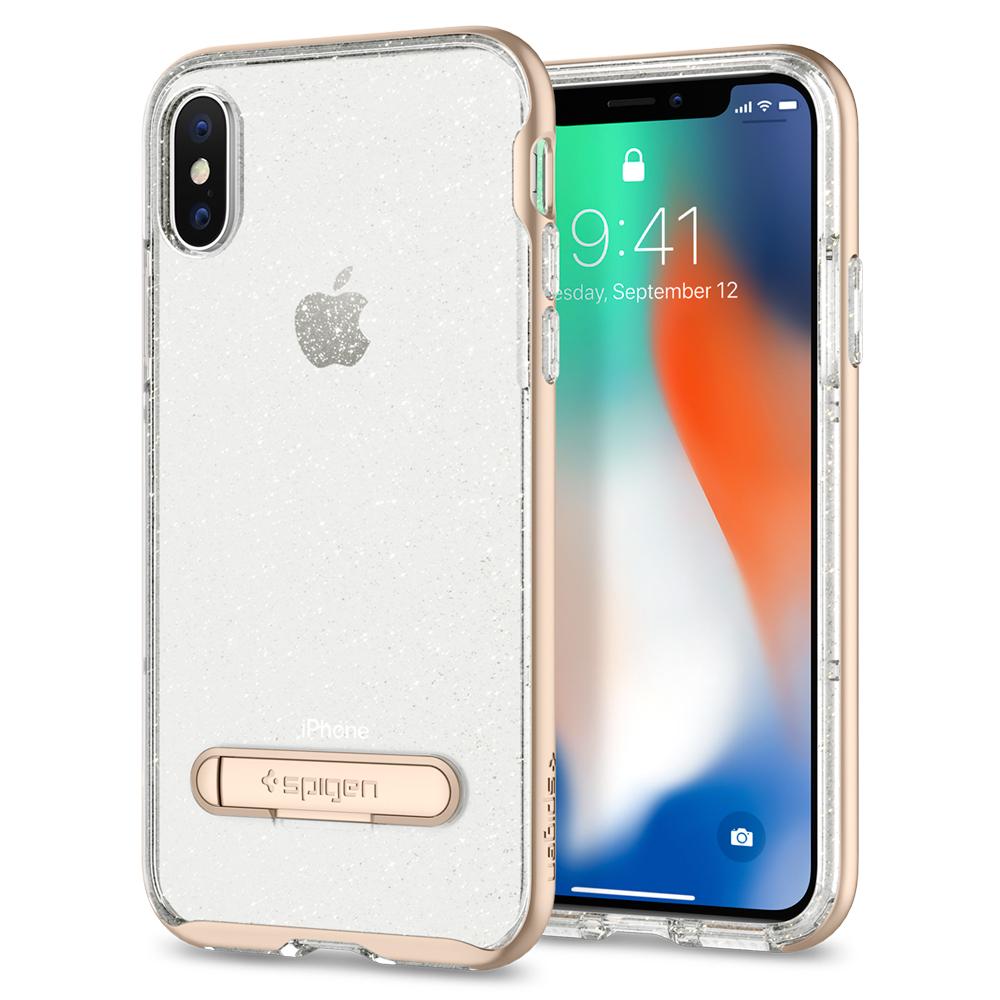 iPhone X Case Crystal Hybrid Glitter