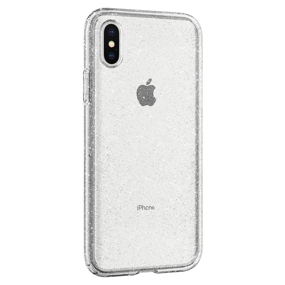 iPhone X Case Liquid Crystal Glitter