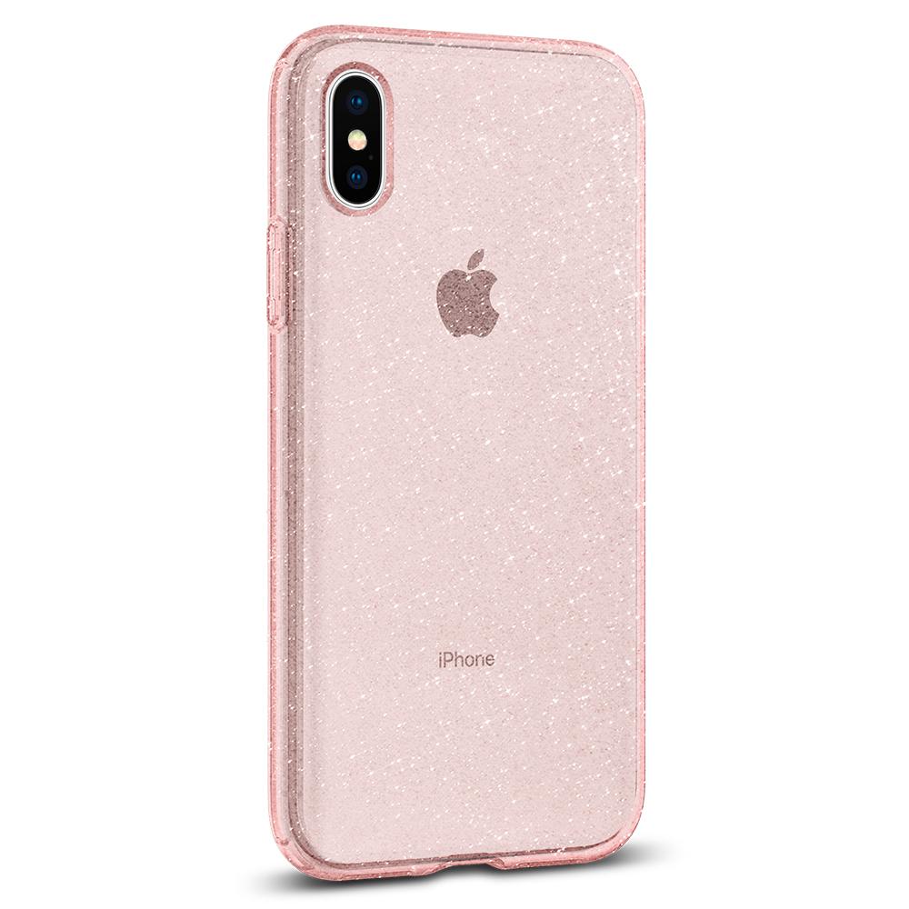 iPhone X Case Liquid Crystal Glitter