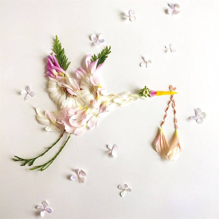 Картины из цветов от флориста Бриджит Коллинз