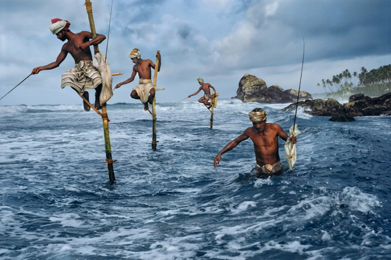 Рыбаки в Велигама, Шри-Ланка