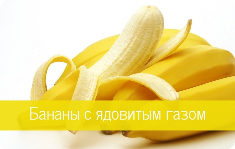 Бананы с ядовитым газом