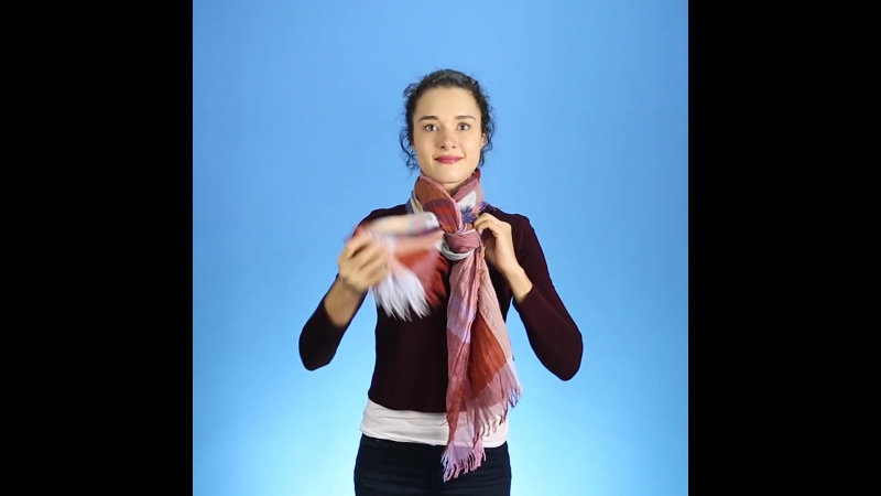 8 простых, но необычных способов завязать шарф.