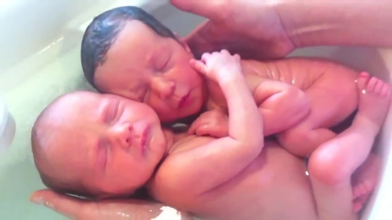 Младенцы близнецы уже родились, но пока не знают этого