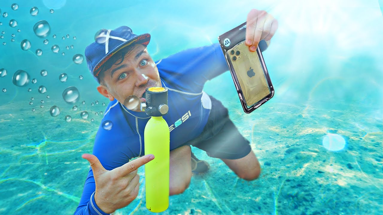 Нашел смартфон и GoPro под водой, с помощью акваланга у мажорского пляжа!