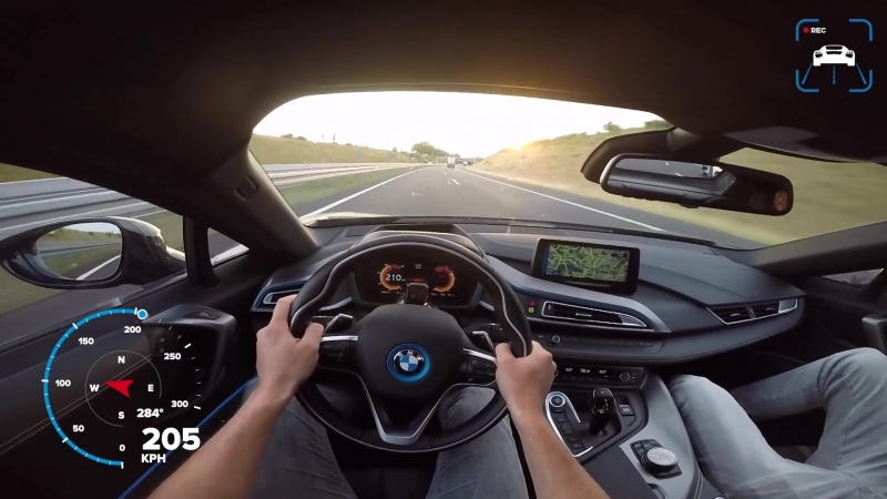 BMW i8 AUTOBAHN POV Drive