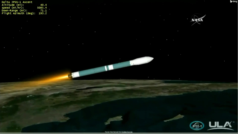 Launch of Penultimate Delta II Carrying JPSS-1 Satellite