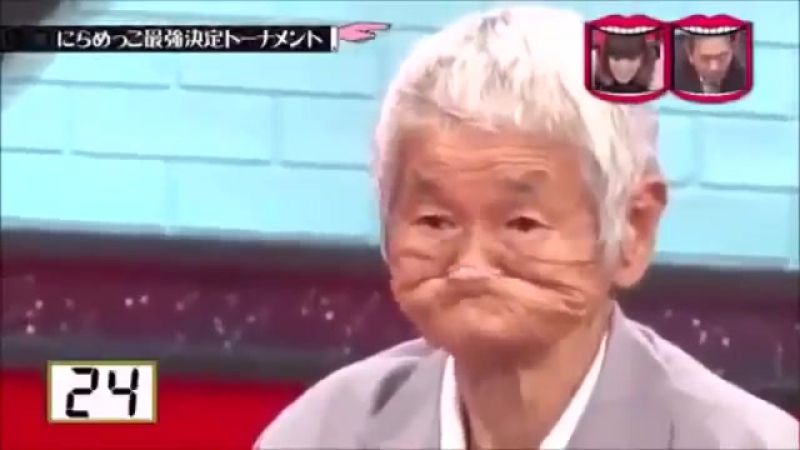 Победа японского дедушки в конкурсе на самую смешную гримасу