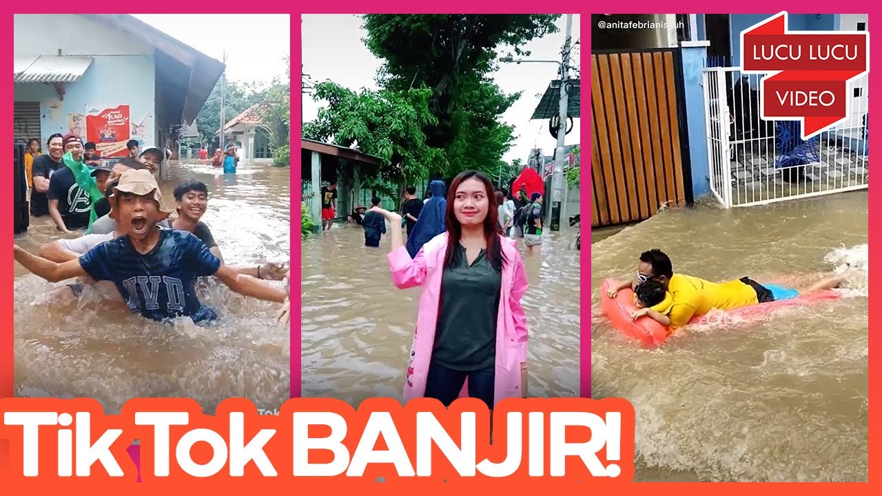 Walau Banjir Lagi Tetep Santuy TikTok-an MANTAP!