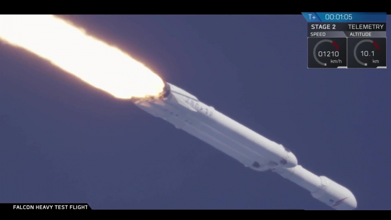 Falcon Heavy first launch