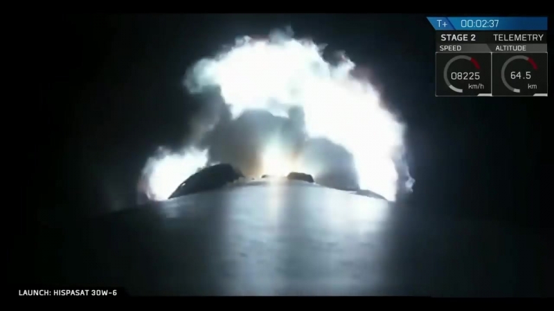 SpaceX Falcon 9 launches Hispasat 30W-6 satellite