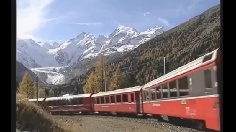 Как поворачивает поезд