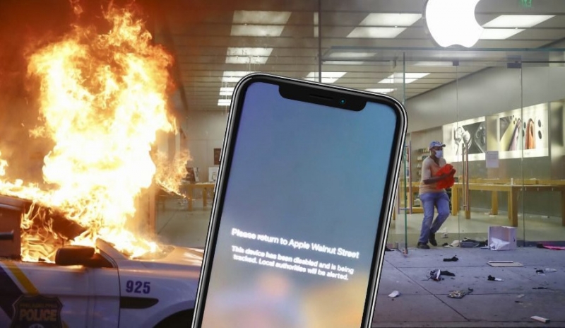 Apple блокирует и отслеживает смартфоны, украденные во время беспорядков