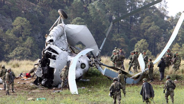 Вертолет Ми-17 разбился в Мексике