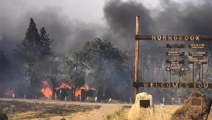 В штате Калифорния введен режим ЧС из-за природных пожаров