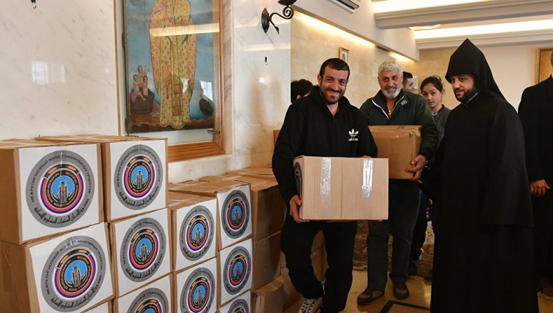 Центр по примирению в Сирии доставил гуманитарную помощь в высокогорное село в Латакии