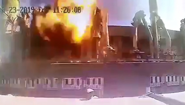 Появилось видео взрыва на ТЭЦ в Иркутской области