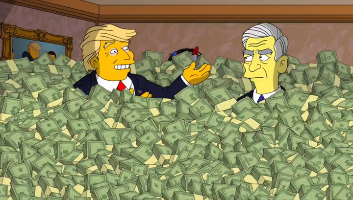 Трамп дал Мюллеру взятку в новой серии "Симпсонов"