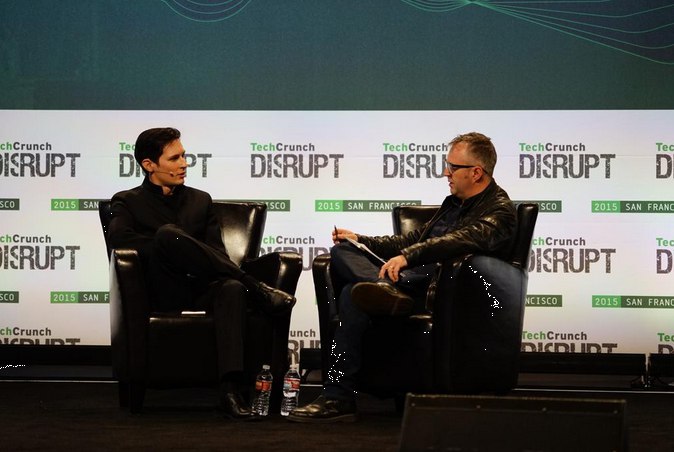 TechCrunch Disrupt SF 2015 Сан-Франциско, 21 сентября, 22:25 - 22:47 Pavel Durov and Mike Butcher