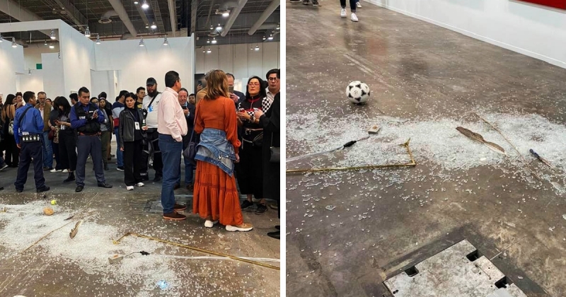Женщина разбила экспонат за $20000 на современной выставке